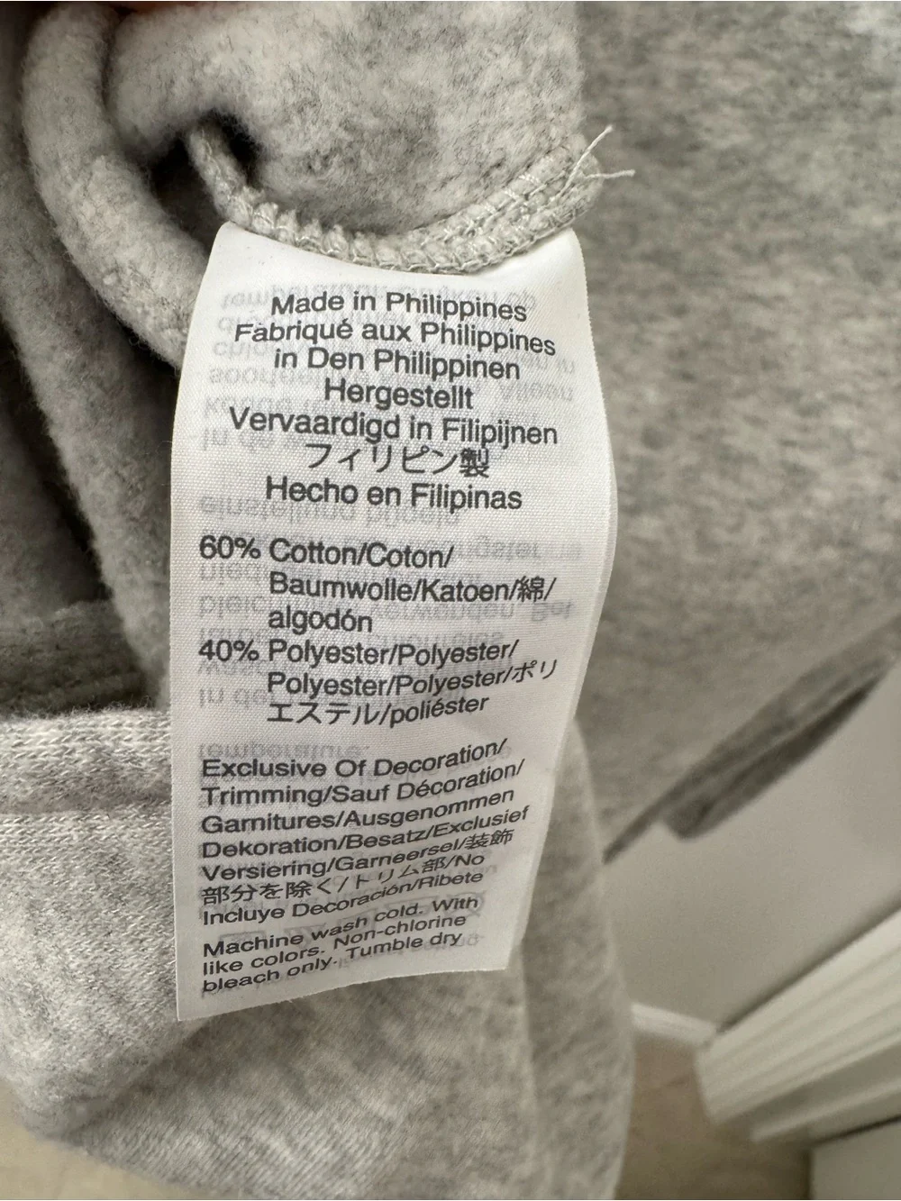 J. Crew Light Gray Button-Neck Sweatshirt XXS